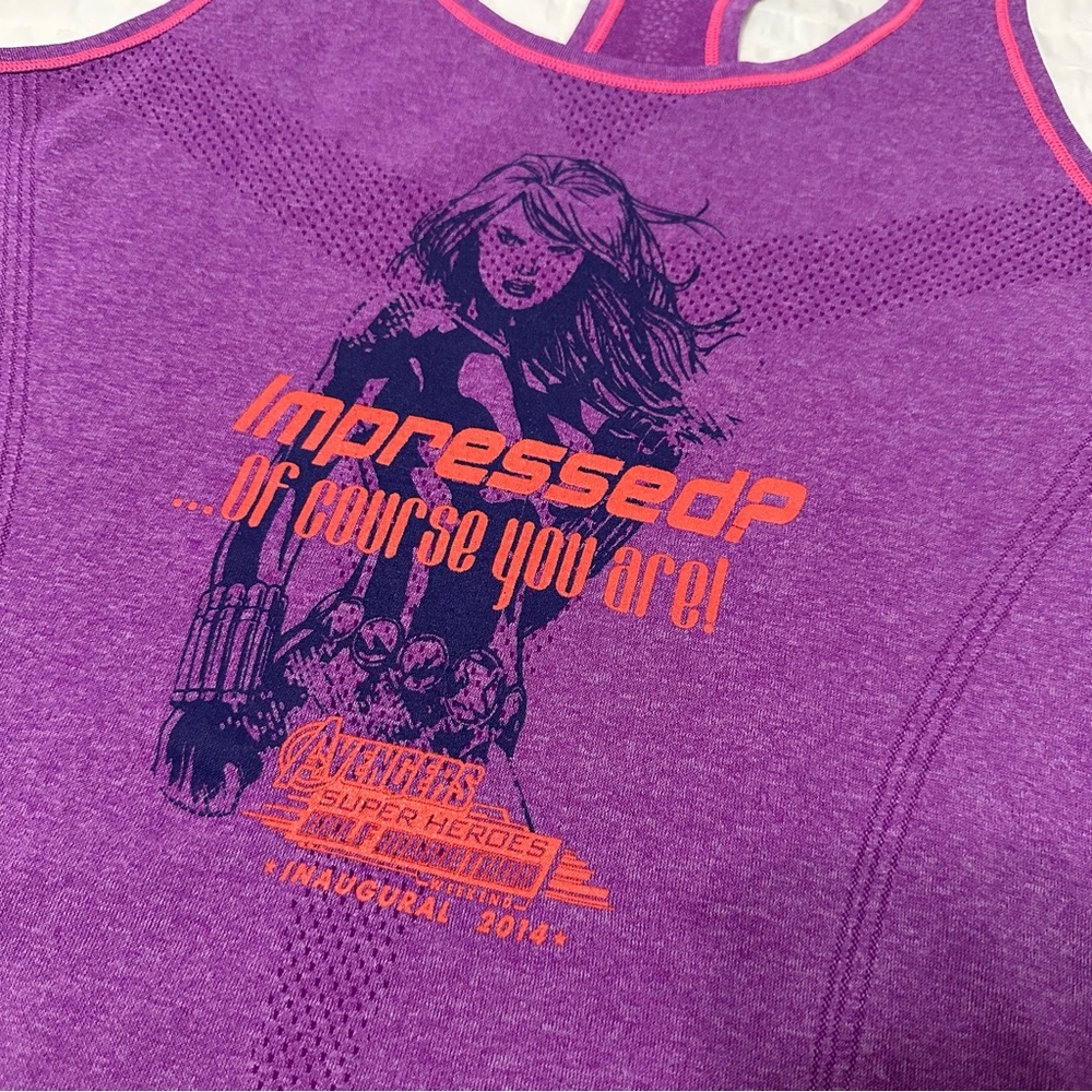 Disney Avengers Superhero Half Marathon Weekend 2014 Powertrain Tank Top. Med